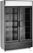 Arktic 236949 Backbar koelkast met lichtbak, dubbele deur, , 512L, Zwart, 220-240V/510W, 1120x585x(H)1900mm 2