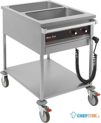 Bain Marie Wagen Gn 1/1X2-200Mm | MaxPro | 921350 1