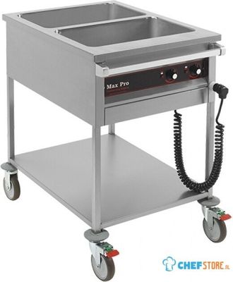 Bain Marie Wagen Gn 1/1X2-200Mm | MaxPro | 921350 1