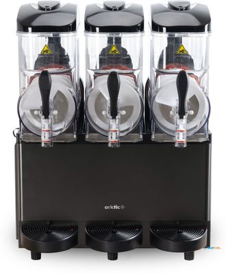 Arktic 274378 Slushmachine 3x12 L, , 36L, Zwart, 220-240V/1080W, 610x490x(H)775mm