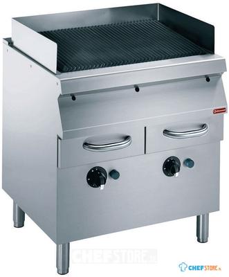 Diamond Grill op gas, rooster in gietijzer, met onderstel | G22/GPLP8-NE 1