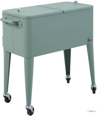 Essentials Icy Koelbox met Wieltjes Groen - 91351