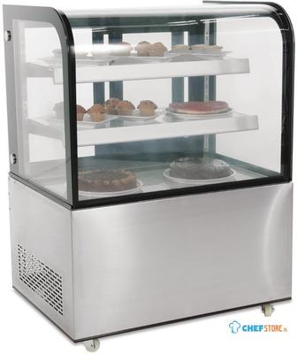 Gekoelde vitrine staand | Gebogen glas | 270 liter | G-serie | Polar CG841