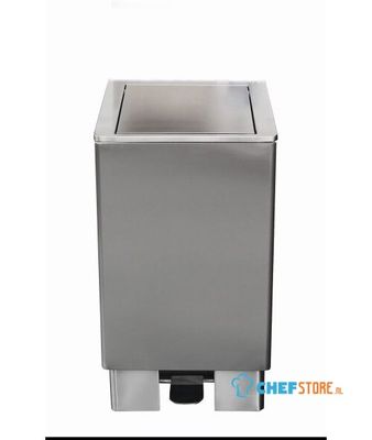 SARO RVS Afvalbak met Hydraulische Klep Modellen JUPITER 90 Ltr