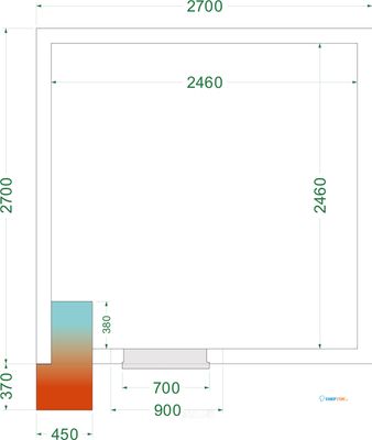 Vriesruimte (Compleet met Monoblock) - CRNF2727