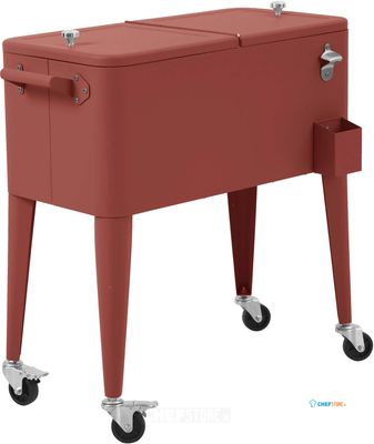 Essentials Icy Koelbox met Wieltjes Terracotta - 91371