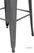 Bolero Stalen Bistro Barkruk Grijs (4 Stuks) - Bolero DM934 5