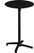 Feros 111031070 X Cross - Bartafel onderstel zwart + Zwart HPL Tafelblad Ø70 cm