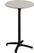 Feros 111031870 X Cross - Bartafel onderstel zwart + Sand stone HPL Tafelblad Ø70 cm