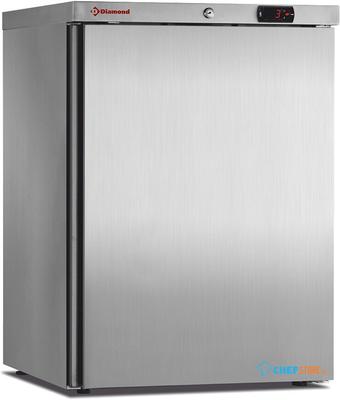 Diamond Koelkast Geventileerd, 150 Liter. RVS - PFV202-R6X 1