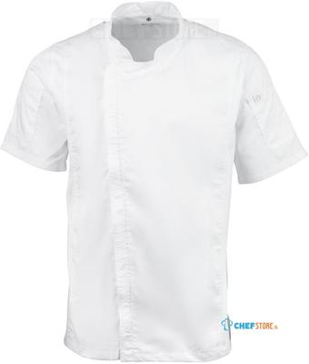 Chef Works Springfield unisex koksbuis met rits wit XL | B471-XL