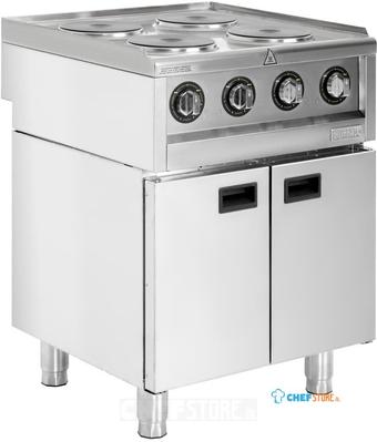 Buffalo 600 Serie Vrijstaand 4 Plaats Elektrische Kookplaat 7kW - SA801