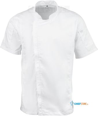 Chef Works Springfield unisex koksbuis met rits wit XL | B471-XL