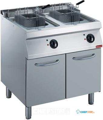 ELEKTRISCHE FRITEUSE 2x 14 L. OP KAST | Diamond | E17/F28A8-N 1