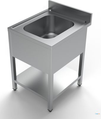 700 Spoeltafel Bodemschap 1 Midden 600, CombiSteel 7333.0810 1