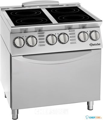 Bartscher 299431 Elektrisch fornuis 900 4 kookzones EBO