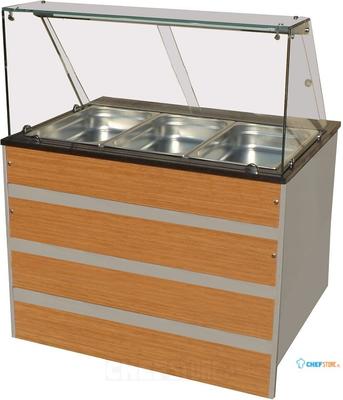 Warm Buffet Gn 3/1 | Schuifdeuren bedieningszijde | Combisteel 7077.0115 1