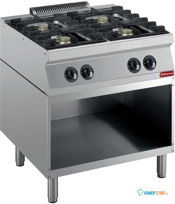 Gasfornuis | 4 Branders | Open kast | 1700 Line | G17/4BA8-R | Diamond 1