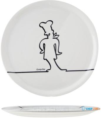 Cosy&Trendy CX013 Pizza bord 31cm Wit Funnyline Black