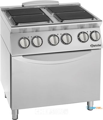 Bartscher 299325 Elektrisch fornuis 900 4 platen EBO
