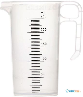 Pro-measures polypropyleen maatbeker 250ml, Pro-Measures FD324