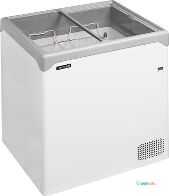 Elegante Diepvrieskist met Vlakke Glazen Schuifdeksels - NIC201SC