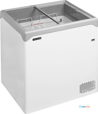 Elegante Diepvrieskist met Vlakke Glazen Schuifdeksels - NIC201SC