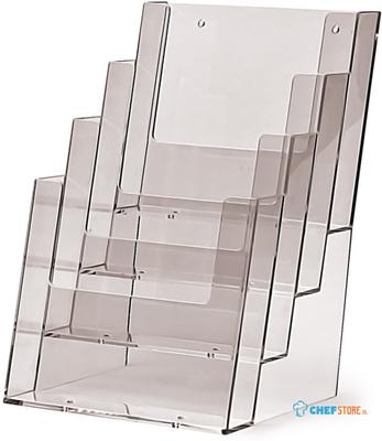 Taymar® Folderhouder Balie/Wand 4x A5 Staand - 4C160