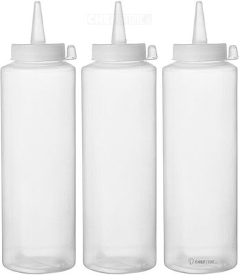 Hendi Dispenser flacon sets 0,2L transparant | 3 stuks | 558058 1