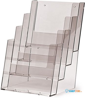 Taymar® Folderhouder Balie/Wand 4x A5 Staand - 4C160
