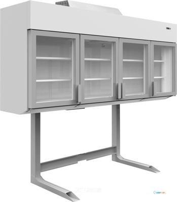 TEFCOLD 4-Deurs Vriezer/koeler, Wandkast, voor Maximale Bergruimte - MTF250