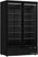 2 deurs Display koelkast | glasdeuren | zwart | Combisteel | 7455.2230