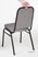 Bolero stalen banketstoel met vierkante rugleuning grijs | DA602 10