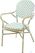 Essentials Tango Bistrostoel Rotan Bamboo Wit/Pastel Groen - 56351