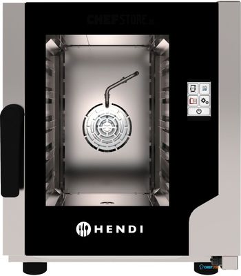 Hetelucht Stoomoven Contact 5x GN 2/3, HENDI, 230V/3200W, 550x754x(H)662mm - 219942 1