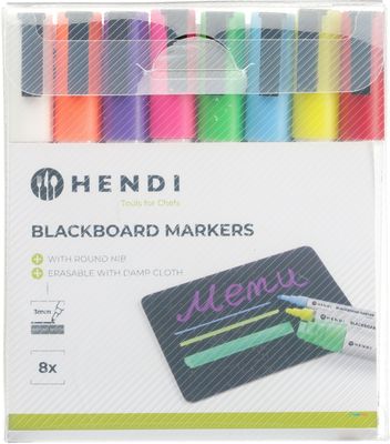 Hendi Krijtstift 8 versch. kleuren 3 mm rond |664278 1