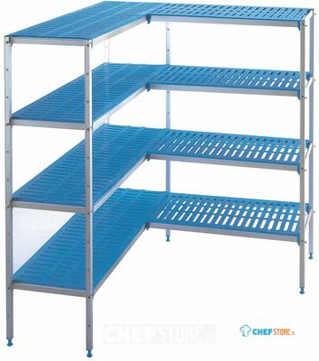 Diamond Rekkengeheel in aluminium voor C2010/XPM, diepte 400mm "L" 4 niveaus "MaxiCold" | GA2014/EF 1