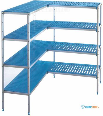 Rekkengeheel in Aluminium voor C2310/XBF - diepte 400mm in "L" 4 Niveaus "MaxiCold" - Diamond GA2314/BF 1