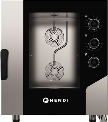 Hetelucht Stoomoven Control 7x GN 1/1, HENDI, 400V/15400W, 730x855x(H)850mm - 219928 1