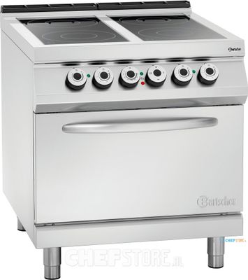 Ceramisch Fornuis | 4-randers | EO 2/1GN | Bartscher | 296431 1