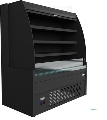 Koelvitrine 1.0 | Wandkoeling | Nachtgordijn | Zwart | CombiSteel 7080.0005