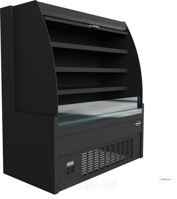 Koelvitrine 1.0 | Wandkoeling | Nachtgordijn | Zwart | CombiSteel 7080.0005