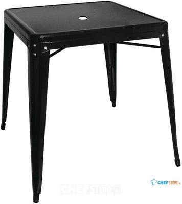 Bolero Vierkante Bistro Tafel Zwart 66cm - Bolero GC867