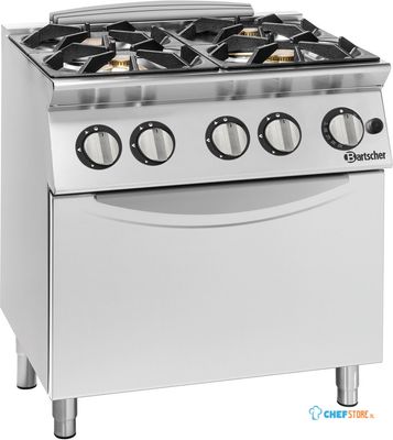 Bartscher 2992171 Gasfornuis 900 4 branders GBO