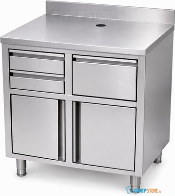 Combisteel 7088.1000 RVS KOFFIE WERKTAFEL 1000X600