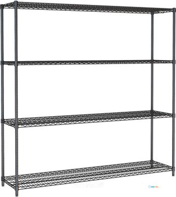 STELLING 4 LEVELS 1800 ZWART DEMONTABEL - Combisteel 7530.0040 1