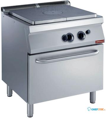 Fornuis doorkookplaat, gasoven GN 2/1 | 1700 line | Diamond | G17/TF8-N 1