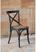 Bolero houten stoelen met gekruiste rugleuning black wash (2 stuks) | GG654 7