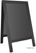 Olympia Stoepplank Zwart Houten Frame 700x1200mm - CU993