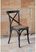 Bolero houten stoelen met gekruiste rugleuning black wash (2 stuks) | GG654 7